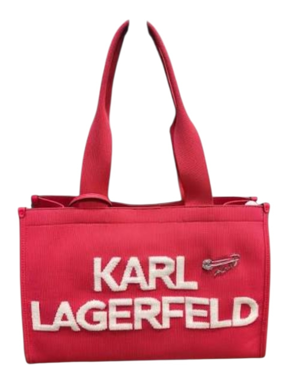 Karl Lagerfeld Hot Pink Tote with White Logo